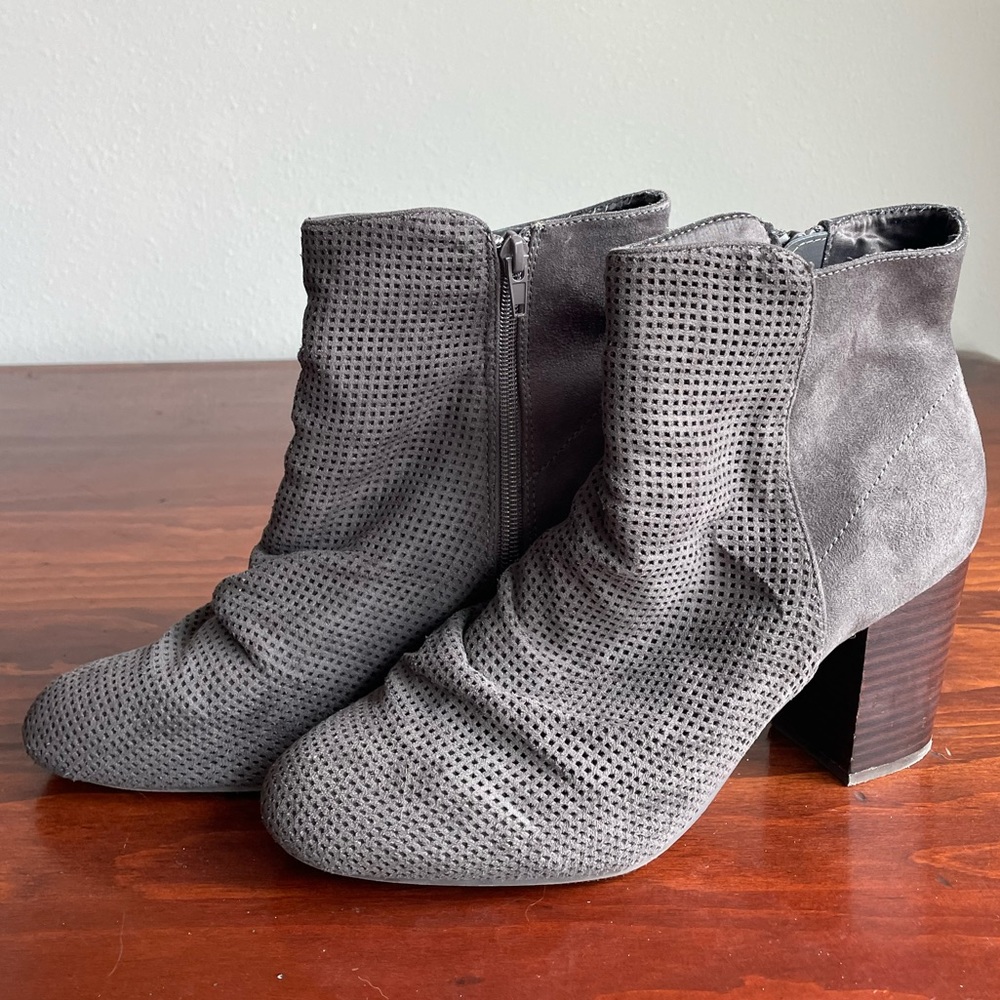 MIA Grey Ankle Booties - Size 10